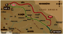 Dakar 2020 - 6. etapa -   Ha`il - Riyadh - mapa